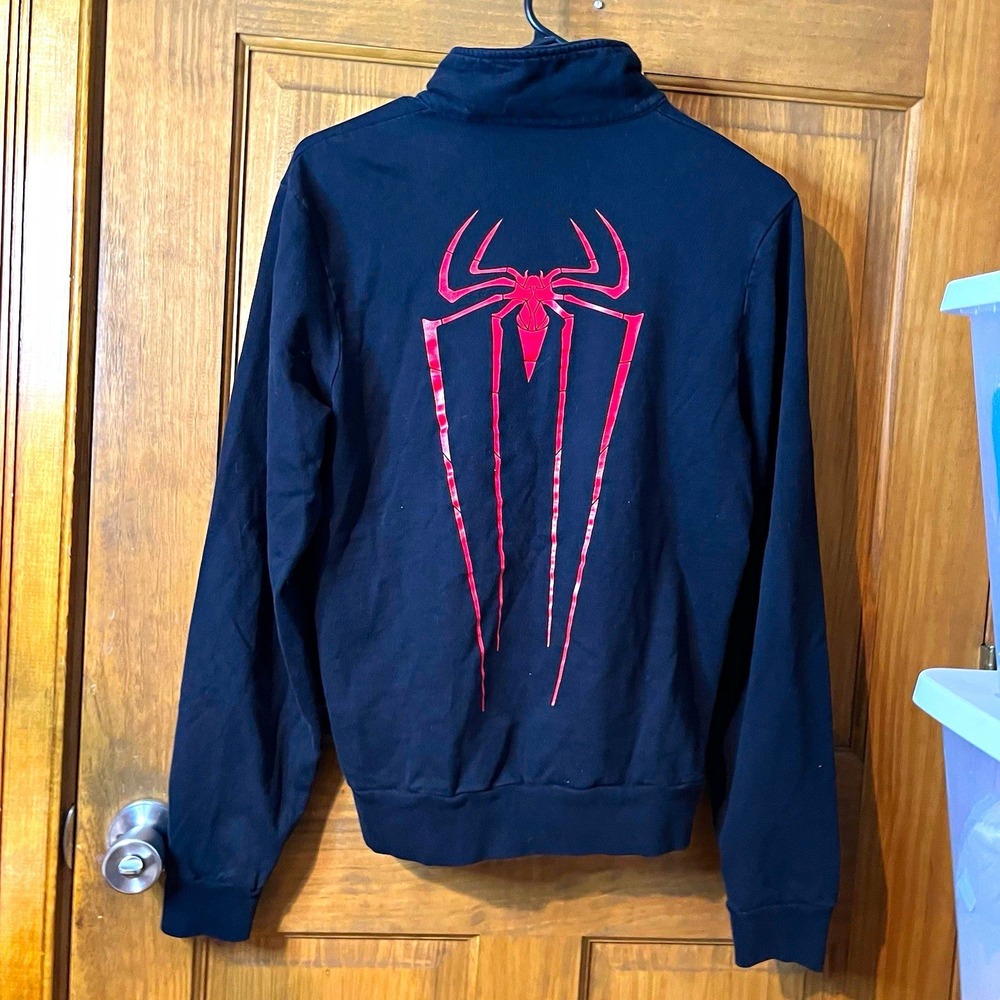 The Amazing Spider-Man Promo Zip Up Jacket American Apparel Tag Medium Black